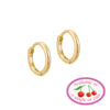 9ct solid gold hoop - gold hoop - 9ct hoop - seol gold