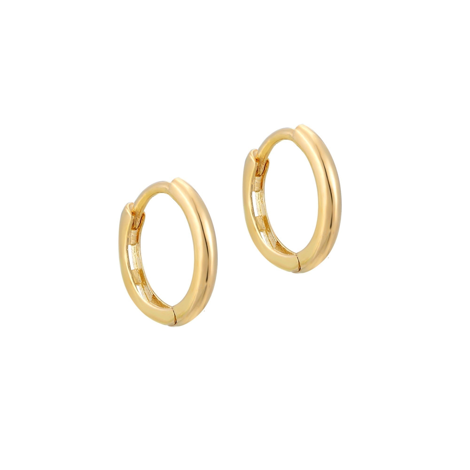 9ct Solid Gold Tiny Huggie Earrings