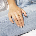 gold stone ring - seol-gold