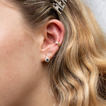 gold cuff earrings - seol-gold