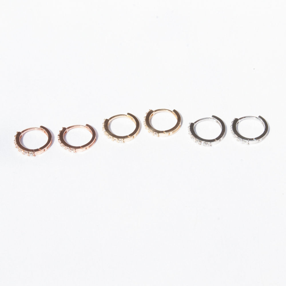9ct Solid Gold hoops - seol-gold