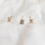 9ct gold nose stud - seol gold