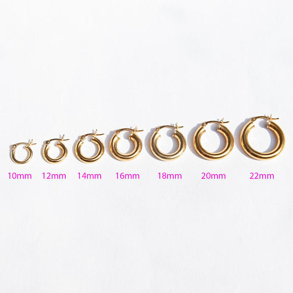 gold creole hoops - seol-gold
