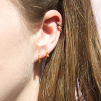 Spike earrings - seol-gold
