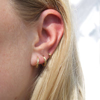 Tiny Bead Hoop - seol-gold