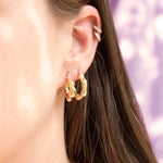 18ct Gold Vermeil creole hoops - seol-gold