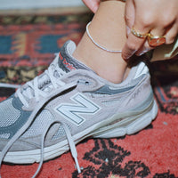 silver tennis anklet - seolgold
