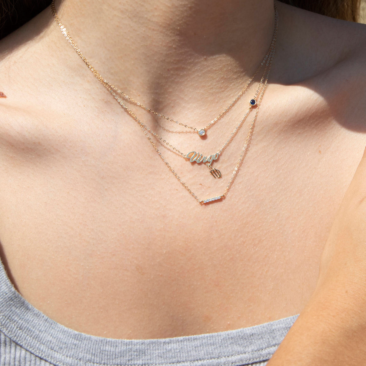 Gold Parallel Bar Necklace - seol-gold
