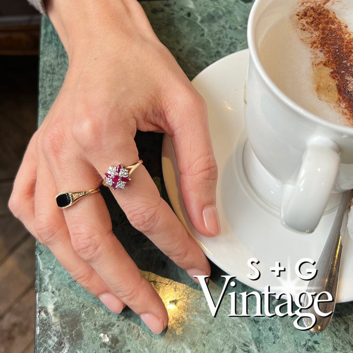 solid gold ruby ring - seolgold