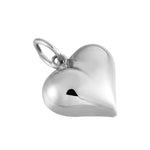 Sterling Silver Mid-Size Puffy Heart Charm