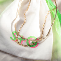 gold layering chains - seol gold