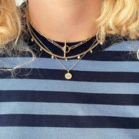 gold chunky necklace - seolgold