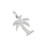 Sterling Silver Palm Tree Charm Pendant