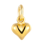 18ct Gold Vermeil Tiny Puffy Heart Charm