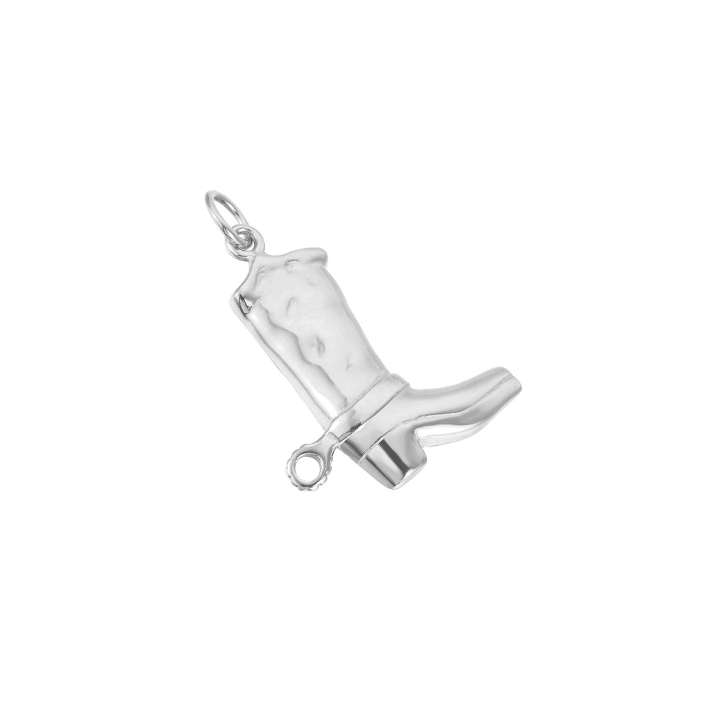 Sterling Silver Cowboy Boot Pendant