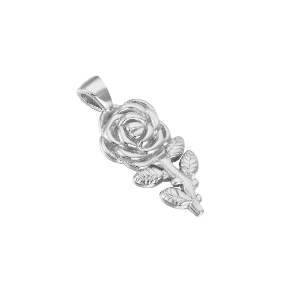 Silver Rose necklace - seol-gold