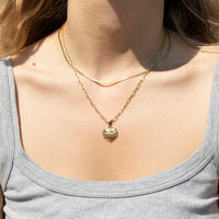 Tattoo Heart Pendant - seol-gold