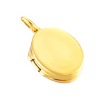 18ct Gold Vermeil Oval Locket Charm