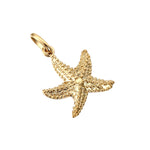 18ct Gold Vermeil Starfish Charm Pendant
