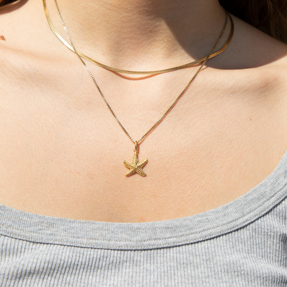 Starfish Charm Pendant - seol-gold