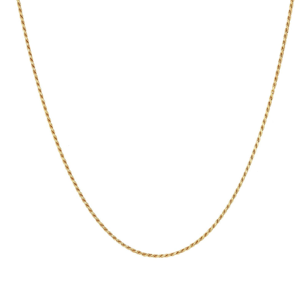 18ct Gold Vermeil Twisted Rope Chain