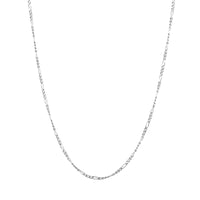 silver figaro chain necklace - seol gold