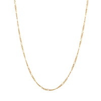 silver figaro necklace -seol gold