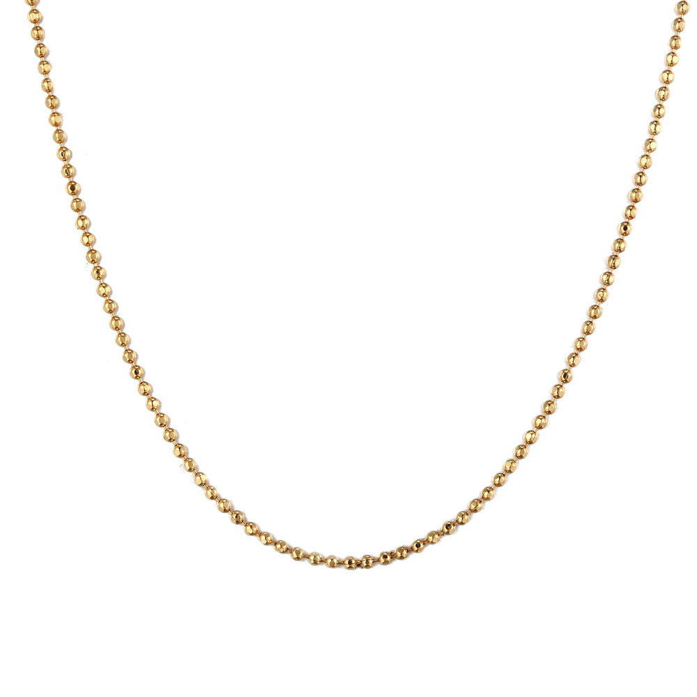 18ct Gold Vermeil Bead Chain