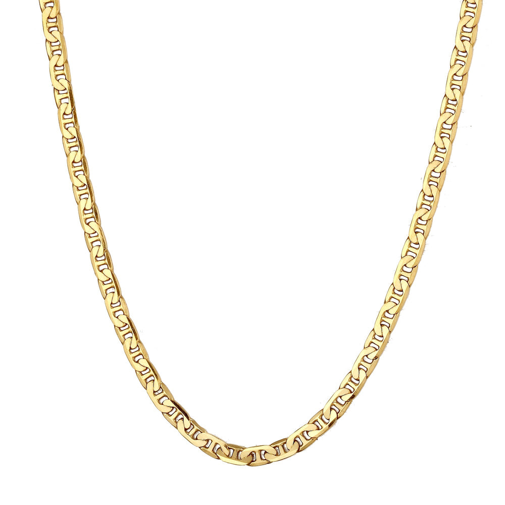 18ct Gold Vermeil Mariner Anchor Chain Necklace