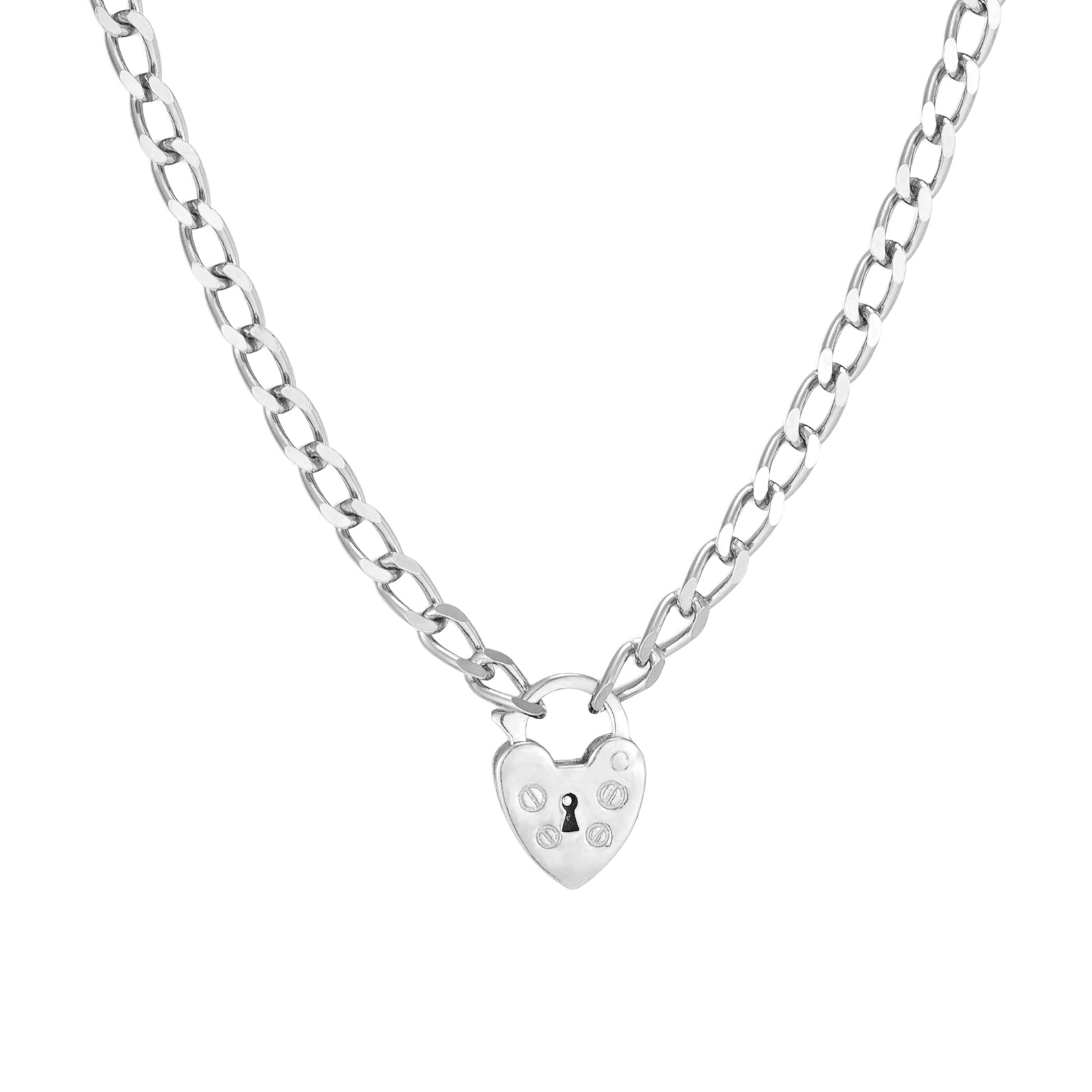 Seol Gold - Heart Lock Charm Necklace