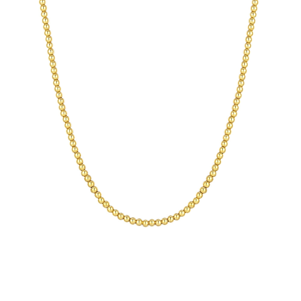 bead necklace - seol gold
