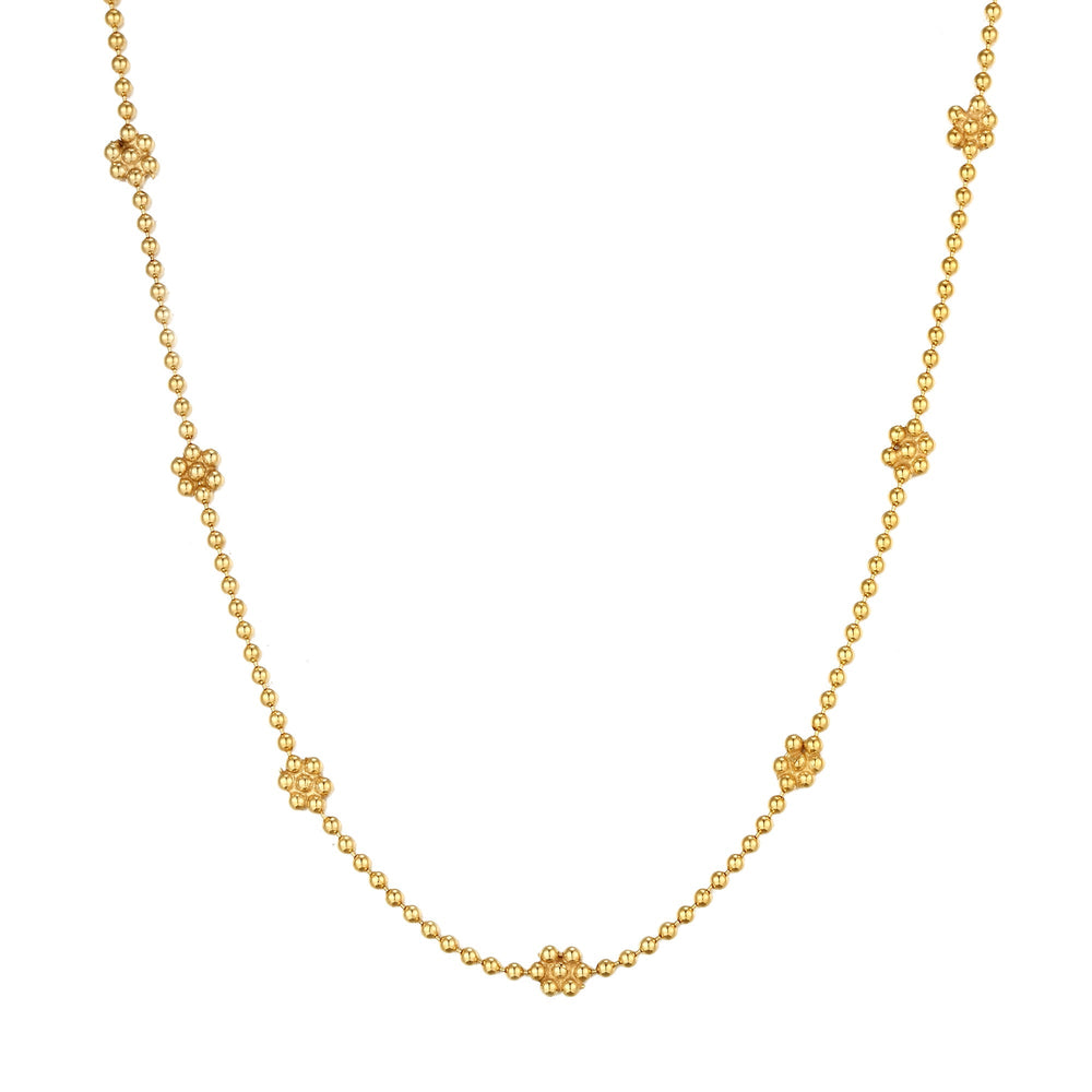 18ct Gold Vermeil Daisy Chain Necklace