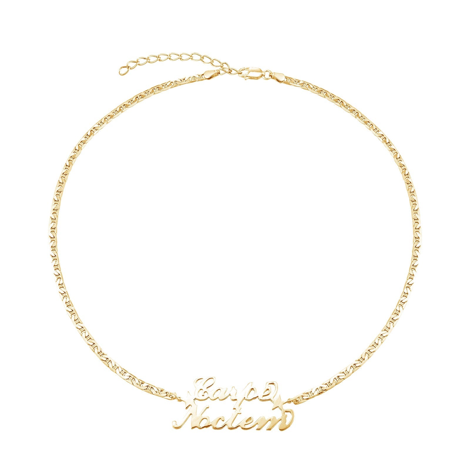 18ct Gold Vermeil Carpe Noctem Mariner Necklace