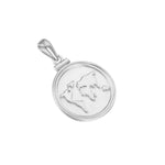 Sterling Silver World Map Pendant