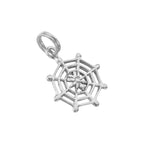 Sterling Silver Spider Web Charm