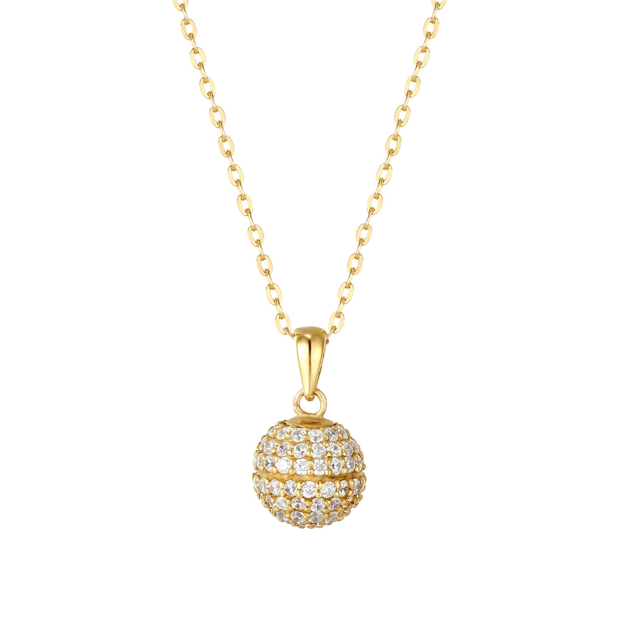 pave necklace - seol gold