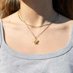 gold dragon necklace- seol-gold