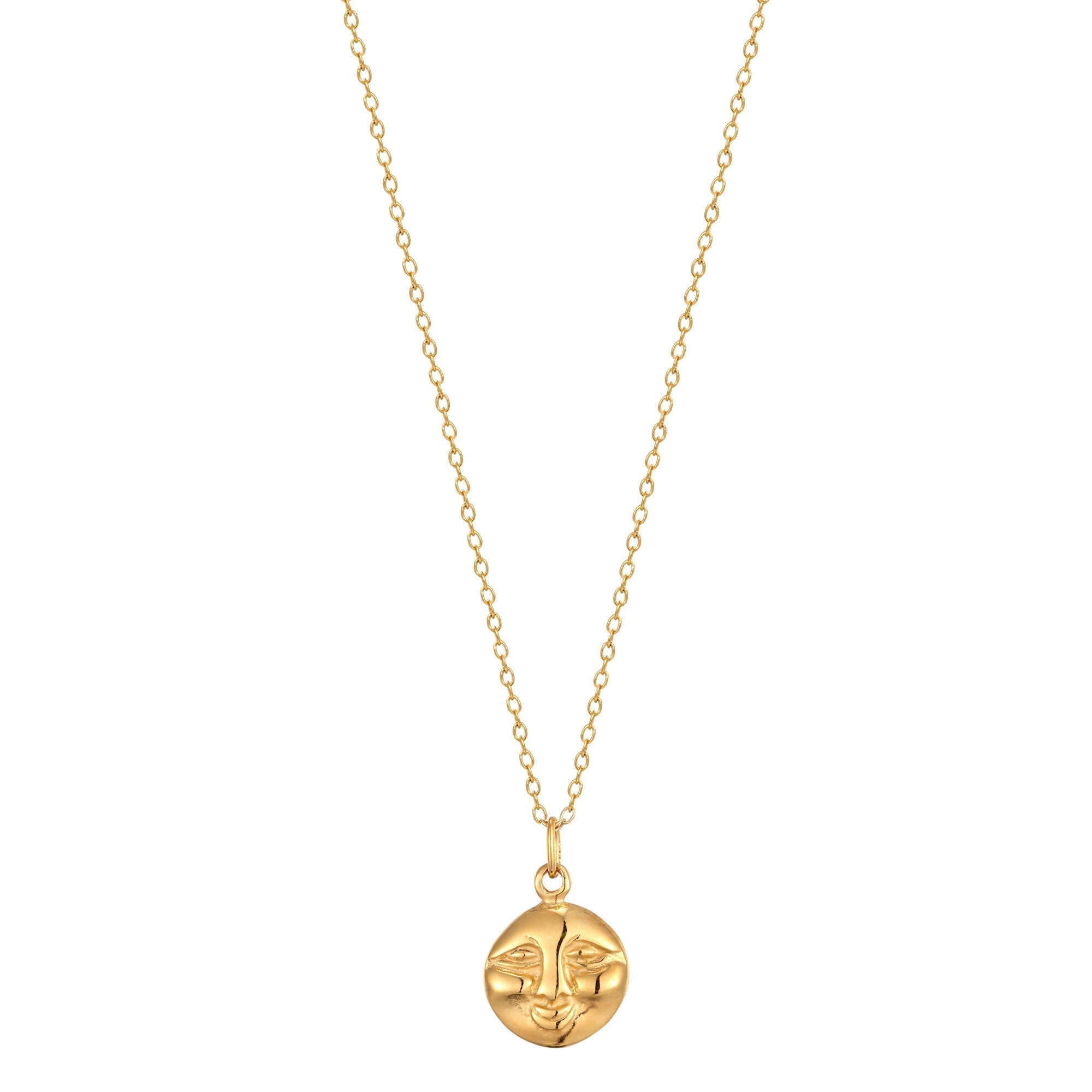 gold moon necklace - seolgold