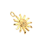 18ct Gold Vermeil Sun Charm Pendant