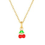 red cherry necklace - seolgold