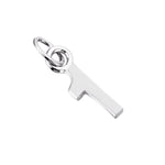 Sterling Silver Tiny Number Charm