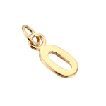 18ct Gold Vermeil Tiny Number Charm