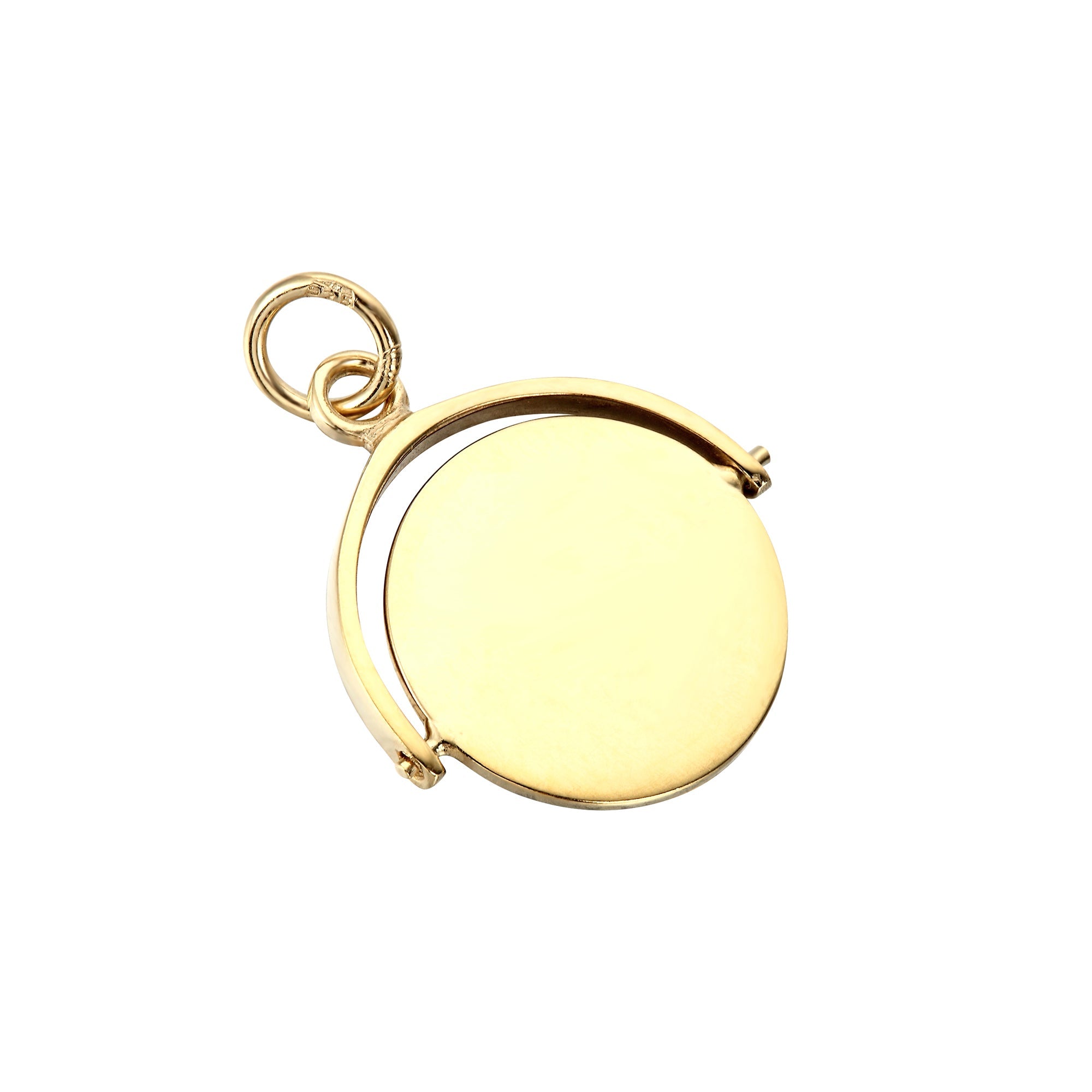 18ct Gold Vermeil Engravable Spinning Disc Necklace