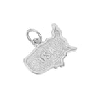 Sterling Silver USA Map Pendant