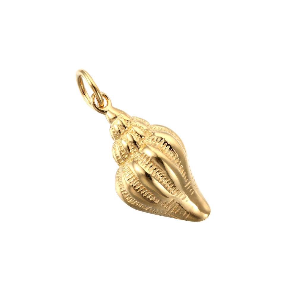 18ct Gold Vermeil Conch Shell Pendant Charm