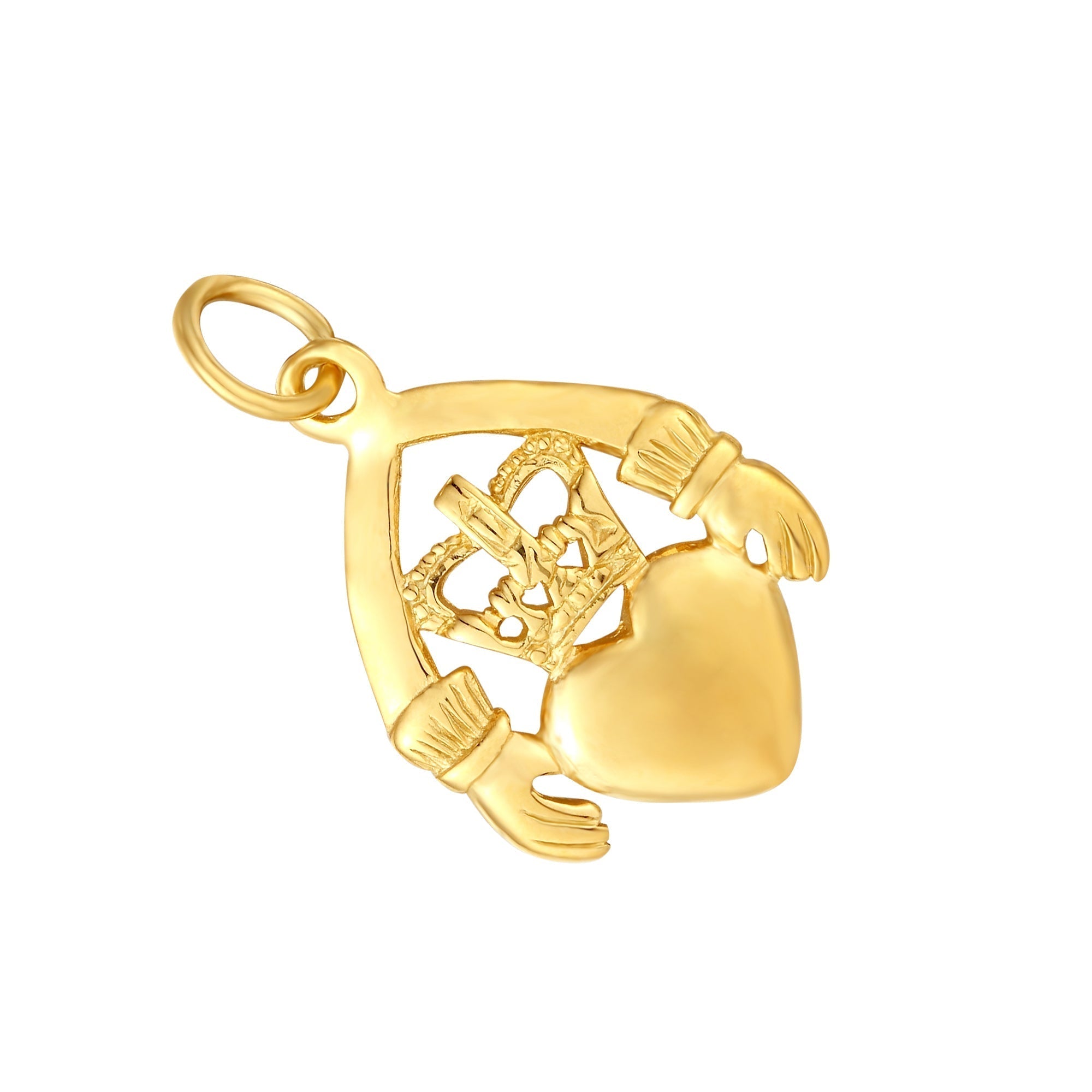 gold claddagh necklace- seolgold