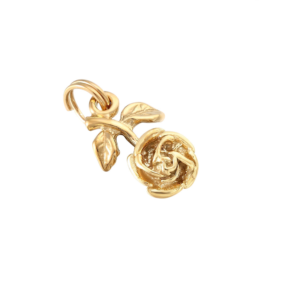 18ct Gold Vermeil Rose Pendant