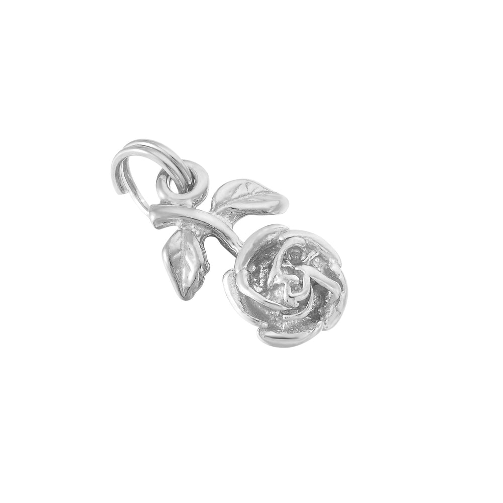 silver rose charm - seolgold