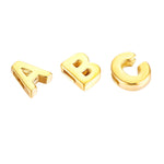 18ct Gold Vermeil Alphabet Letter Threader Charm
