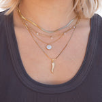 mother of pearl - necklace - seolgold